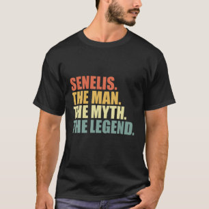Mens Senelis The Man Myth Legend Gift für Großvate T-Shirt