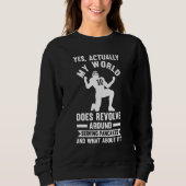 Mens Serving pancakes and what about it Lineman Sweatshirt (Vorderseite)