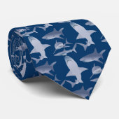 Mens Shark Krawatte (Gerollt)