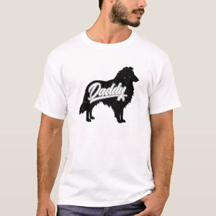 Mens Shetland Sheepdog Daddy Fathers Of Shetl T-Shirt