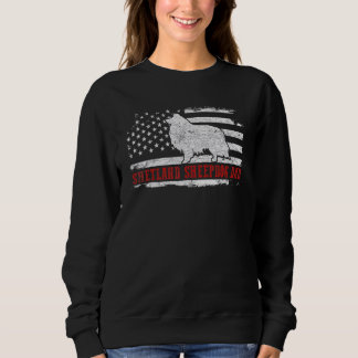 Mens Shetland Sheepdog Vater erschüttert American  Sweatshirt
