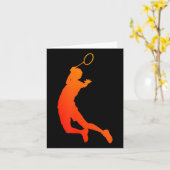 Mens Shuttle Badminton Squash Badminton Player Karte (Gelbe Blume)