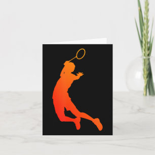 Mens Shuttle Badminton Squash Badminton Player Karte