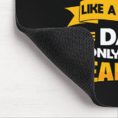 Mens Sign Language Deaf Awareness ASL und Deaf Pri Mousepad (Ecke)