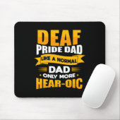 Mens Sign Language Deaf Awareness ASL und Deaf Pri Mousepad (Mit Mouse)