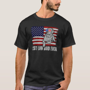 Mens Silver Labrador Vater Labrador Retriever Vint T-Shirt