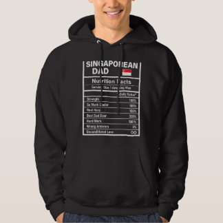 Mens singapurischer Vater Ernährung Fakten Vaterta Hoodie