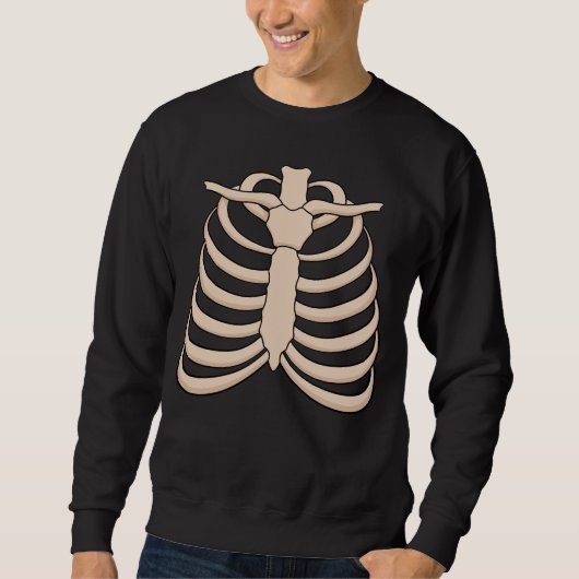 Men's Skeleton Sweatshirt for Halloween Party (Vorderseite)