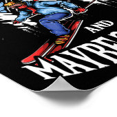 Mens Ski Lover I Like Skiing And Maybe 3 People  Poster (Ecke)