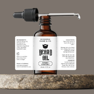 Mens Skincare Packaging, Mangold Beard Oil Label