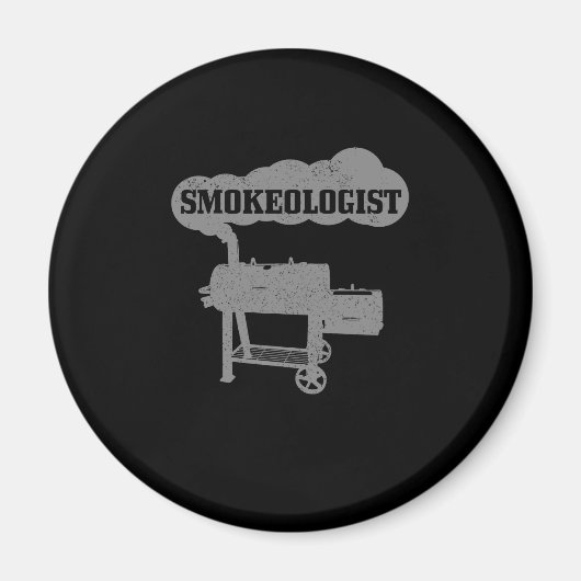 Mens Smokeologin GRILLEN Grilling Koch Smoker Funn Magnet (Vorne)
