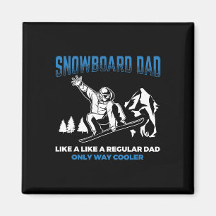 Mens Snowboard Vater Weit Cooler Snowboarden Vater Magnet