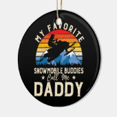 Mens Snowmobiling meine Lieblings-Snowmobile-Buddi Keramik Ornament (Links)