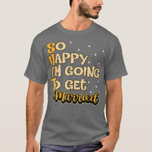 Mens So glücklich, dass er verheirateten Groom bek T-Shirt