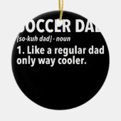 Mens Soccer Pater Soccer Vater Definition Keramik Ornament (Vorne)