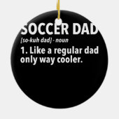 Mens Soccer Pater Soccer Vater Definition Keramik Ornament (Hinten)