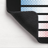 Mens Soccer Red White Blue Mousepad (Ecke)
