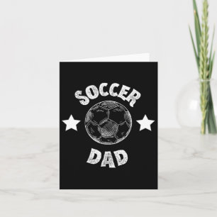 Mens Soccer Vater Familienfußball-Mannschaftssport Karte
