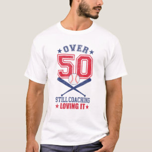 Mens Softball Coach 50 Jahre alt 50. Geburtstag Co T-Shirt
