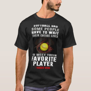 Mens Softball Vater Einige Leute müssen warten, bi T-Shirt
