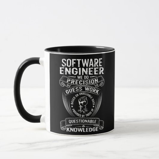 Mens Software Engineer funny saying Tasse (Links)