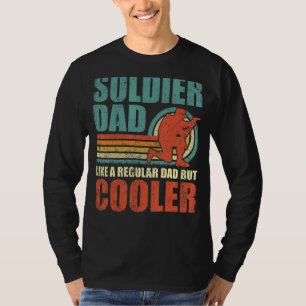 Mens Soldier Vater wie ein regelmäßiger Vater, abe T-Shirt