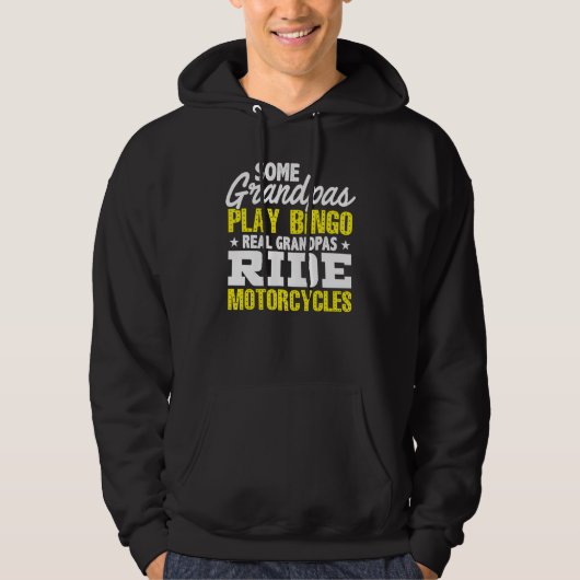 Mens some Grandpas Play Bingo Real Grandpas Ristor Hoodie (Vorderseite)