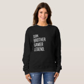 Mens Son Brother Gamer Legend Computer Game Vide Sweatshirt (Vorne ganz)