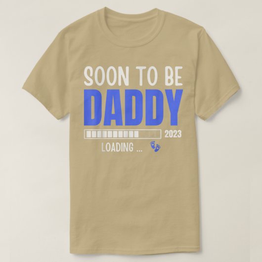 Mens Soon To Be Daddy Est T-Shirt (Design vorne)
