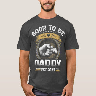 Mens Soon To Be Daddy Est  T-Shirt