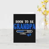 Mens Soon To Be Grandpa Est.2025 New Grandpa Pregn Karte (Gelbe Blume)