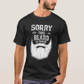 Mens Sorry, dass dieser Bart genommen wird Funny V T-Shirt (Vorderseite)