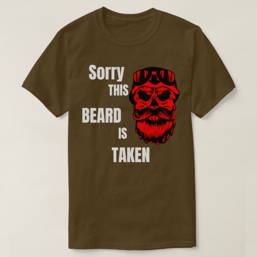 Mens Sorry, dass dieser Bart wird Shirt Valentines (Design vorne)