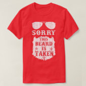 Mens Sorry, dass sein Bart wird Funny Bearded Man T-Shirt (Design vorne)