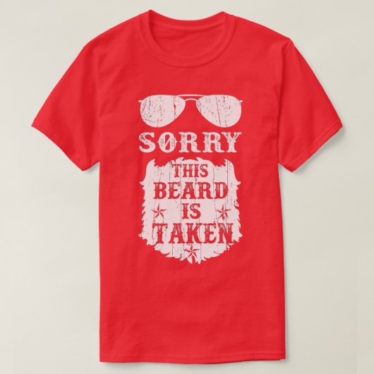 Mens Sorry, dass sein Bart wird Funny Bearded Man T-Shirt (Design vorne)