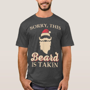 Mens Sorry, dieser Bart ist Weihnachten Weihnachte T-Shirt