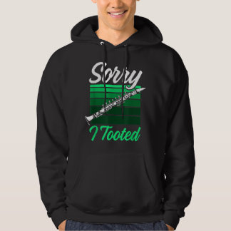 Mens Sorry, ich Toooot Funny Clarinet Player Music Hoodie