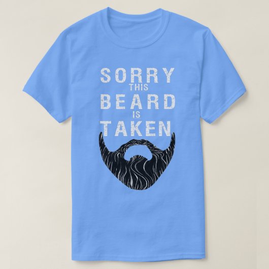 Mens Sorry, sein Bart wird zu Valentines Day tee f (Design vorne)