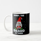 Mens Sorry This Beard Is Taken Christmas Gnome Bea Kaffeetasse (Links)