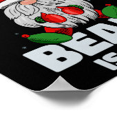 Mens Sorry This Beard Is Taken Christmas Gnome Bea Poster (Ecke)