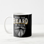 Mens Sorry This Beard Is Taken Country Retro Valen Kaffeetasse (Links)