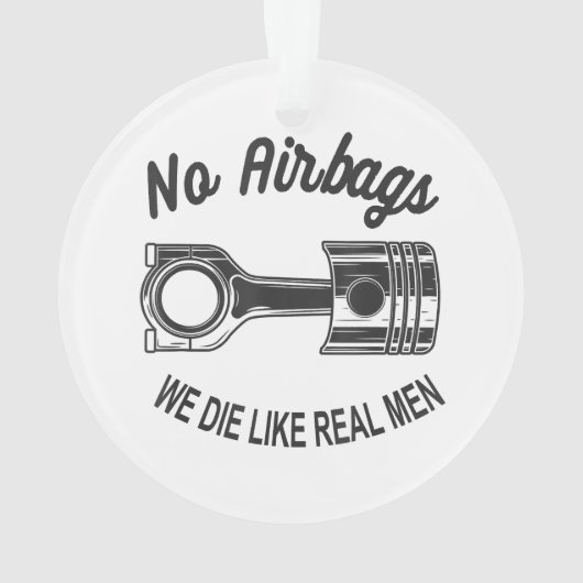 Mens Speed Racing Sportwagen Keine Airbags - Wir D Ornament (Rückseite)