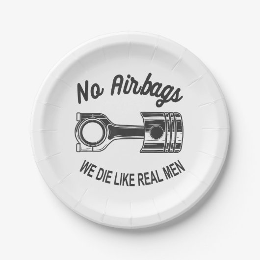 Mens Speed Racing Sportwagen Keine Airbags - Wir D Pappteller (Vorderseite)