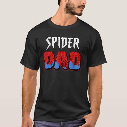 Mens Spider Dad Design Father s Day Matching Famil T-Shirt (Vorderseite)