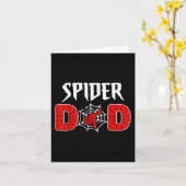 Mens Spider Web Vater Vathers Day Cooler Vater Karte (Gelbe Blume)