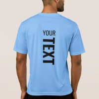 Mens Sport Active Back Side Print Blue