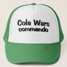 Mens Sportswear Baseball Novelty COLA WARS COMMAND Truckerkappe