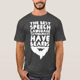 Mens spricht Sprachpathologe mit Bärensprache T-Shirt