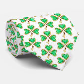Men's St. Patrick's Clover Krawatte (Gerollt)