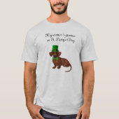 Men's St. Patrick's Day Dackel Shirt (Vorderseite)